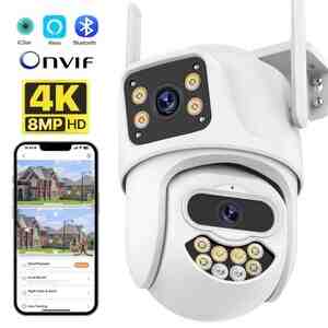 Wi-Fi PTZ Kamera 360FHD 12MP, 4K+64GB Wi-Fi PTZ Kamera 360FHD 12MP, 4K+64GB