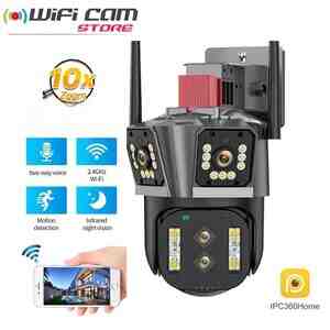 Wi-Fi PTZ kamera 360FHD 8MP, 4K 64GB Wi-Fi PTZ kamera 360FHD 8MP, 4K 64GB