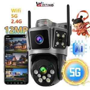 Wi-Fi PTZ Kamera 360FHD 12MP, 4K+64GB Wi-Fi PTZ Kamera 360FHD 12MP, 4K+64GB