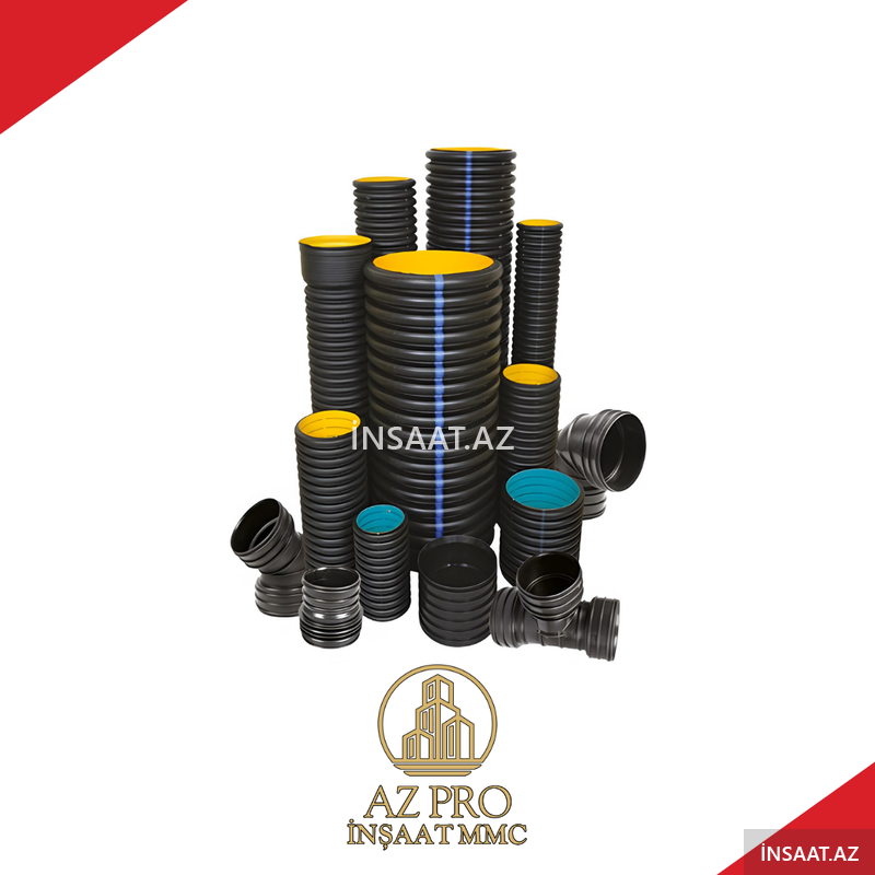 koruqe (qofralı) kanalizasiya və drenaj boruları koruqe (qofralı) kanalizasiya və drenaj boruları