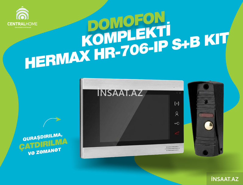 Domofon komplekti Hermax Hr-706-ip s+b kit Domofon komplekti Hermax Hr-706-ip s+b kit