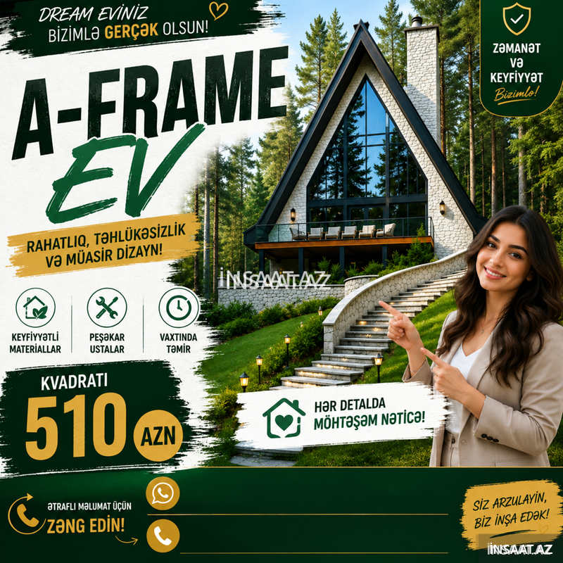 A-frame evlər A-frame evlər
