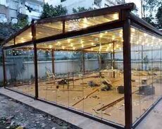 Cam balkon sürmə sistem