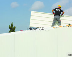 Sendviç panellərin quraşdırılması, montajı