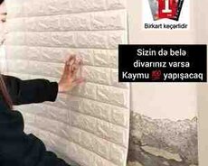 3D panel divar kağızları