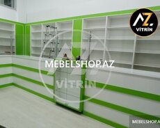 Aptek üçün vitrin mebel sifariş