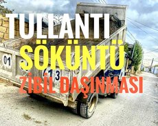 Təmir və tikinti tullantılari(zibil) söküntülərinin daşınmas