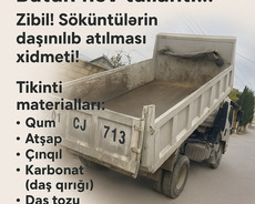 Qum,otsep,şeben satişi və bütün növ tullantıların atılması