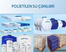 Plastik su çənləri