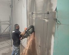 Beton deşmə və kəsimə işləri