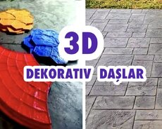 3D Dekorativ Daşlar