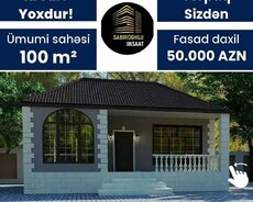 100 kvadratlı ev