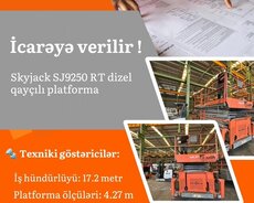 Skyjack Sj9250 Rt dizel qayçılı platforma
