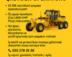 Yollarin obyektlerin hamarlanmasi