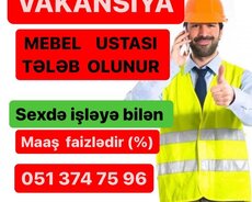 metbex mebeli ustasi lazimdir