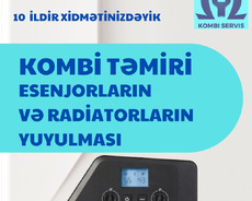 Kombi təmiri,kombi və radiatorların yuyulması