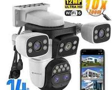 WiFi PTZ kamera 360FHD 12MP, 4K+64GB