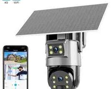 4G Sim kartlı Solar 360 FHD kamera 12MP, 4K+64GB