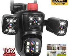 Wi-Fi PTZ Kamera 360FHD 12MP, 4K+64GB