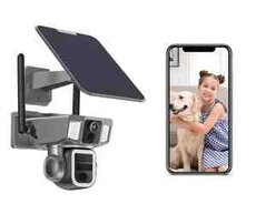 4G sim kartlı solar 360 FHD kamera 8MP, 4K+64GB