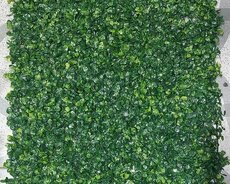 Yaşıl süni dekorativ panellər