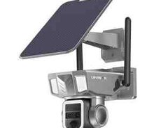 4G Sim kartlı Solar 360 FHD kamera 8MP, 4K+64GB