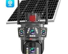 4G sim kartlı solar 360 FHD kamera 8MP, 4K+64GB