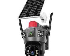 4G sim kartlı solar 360 FHD kamera 8MP, 4K+64GB