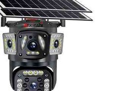 4G Sim kartlı Solar 360 FHD kamera 8MP, 4K+64GB