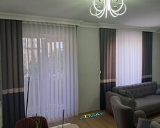 Dikey tül model pərdə