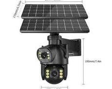4G Sim kartlı Solar 360 FHD kamera 8MP, 4K+64GB