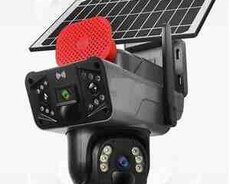 4G Sim kartlı Solar 360 FHD kamera 8MP, 4K+64GB