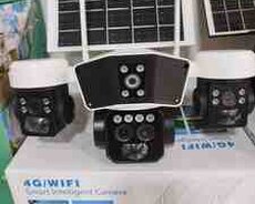 4G Sim kartlı Solar 360 FHD kamera 12MP, 4K+64GB