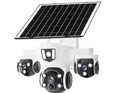 4G Sim kartlı Solar 360 FHD kamera 12MP, 4K+64GB
