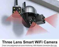 Wi-Fi PTZ Kamera 360FHD 12MP, 4K+64GB