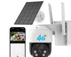 4G Sim kartlı Solar 360 FHD kamera 12MP, 4K+64GB