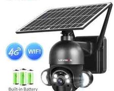 4G Sim kartlı Solar 360 FHD kamera 12MP, 4K+64GB
