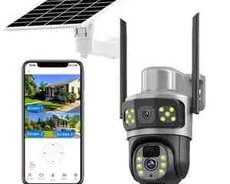 4G Sim kartlı Solar 360 FHD kamera 12MP, 4K+64GB