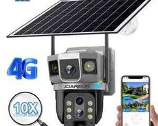 4G Sim kartlı Solar 360 FHD kamera 12MP, 4K+64GB