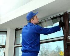 Plastik qapı və pəncərə sifarişi və təmiri