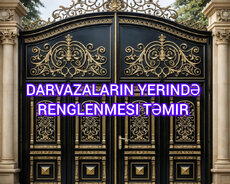Darvazalari̇n yerində rənglənməsi temir