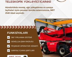 Mrt 2540 Rotasion Teleskopik Yükləyici İcarəsi