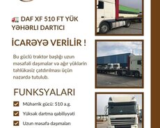 daf xf 510 ft Yük Yəhərli Dartıcı İcarəsi