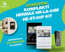 Domofon komplekti Hermax Hr-la-04m He-st-60p kit