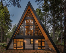 A-frame ev tikintisi