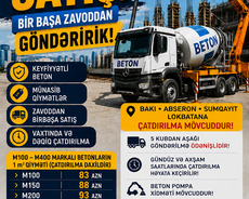beton satisi zavoddan