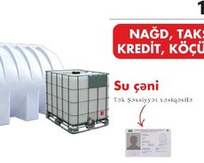 Su çəni - Müxtəlif həcmlərdə su saxlama üçün plastik və IBC tipli çən