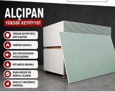 ALÇIPAN – Yüksək keyfiyyətli gips karton lövhələr Xüsusiyyətlər