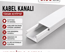 Kabel kanalı – yüksək keyfiyyətli PVC materialdan. Xüsusiyyətlər