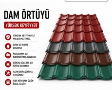 Dam örtüyü – yüksək keyfiyyətli polad materialdan. Xüsusiyyətlər